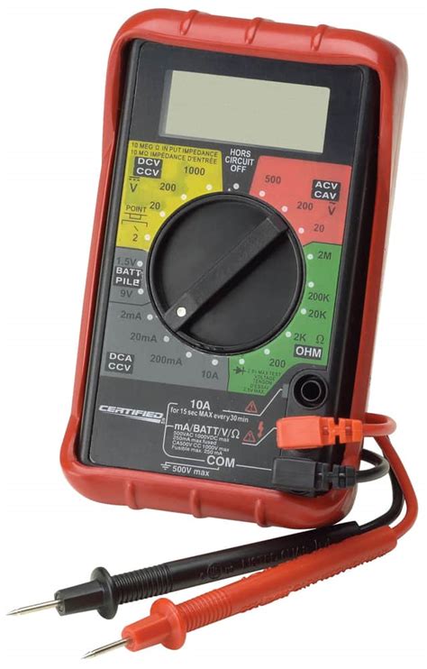 multimeter canadian tire|volt ohm meter home depot.